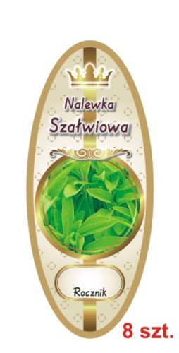 Przejdź do produktu Etykiety na Nalewki nr 924 Szałwiowa 8 szt.