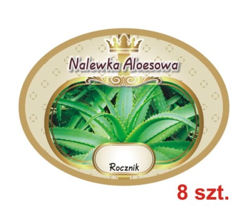 Przejdź do produktu Etykiety na Nalewki nr 700 Aloesowa 8 szt.