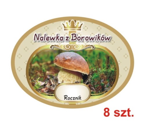 Przejdź do produktu Etykiety na Nalewki nr 703 z Borowików 8 szt.