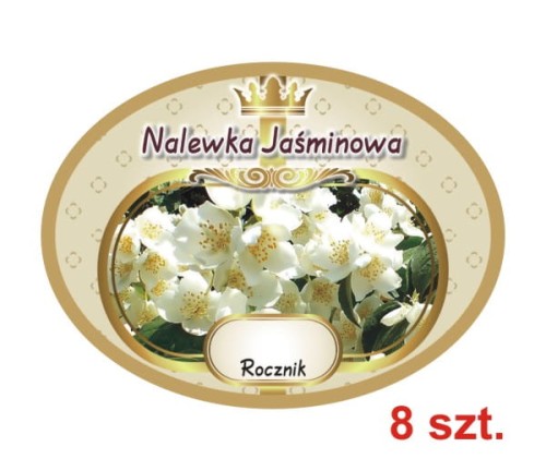 Przejdź do produktu Etykiety na Nalewki nr 709 jaśminowa 8 szt.