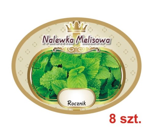 Przejdź do produktu Etykiety na Nalewki nr 716 melisowa 8 szt.