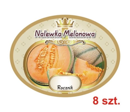 Przejdź do produktu Etykiety na Nalewki nr 717 melonowa 8 szt.