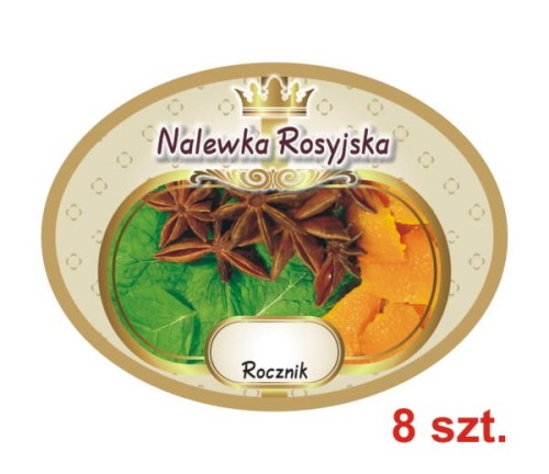 Przejdź do produktu Etykiety na Nalewki nr 720 rosyjska 8 szt.
