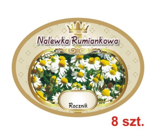 Przejdź do produktu Etykiety na Nalewki nr 721 rumiankowa 8 szt.