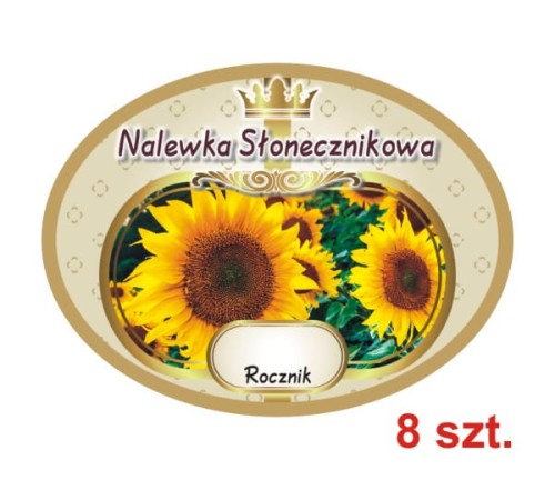 Przejdź do produktu Etykiety na Nalewki nr 723 słonecznikowa 8 szt.