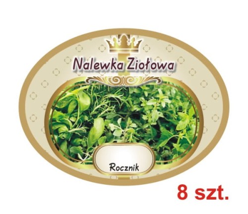Przejdź do produktu Etykiety na Nalewki nr 725 ziołowa 8 szt.