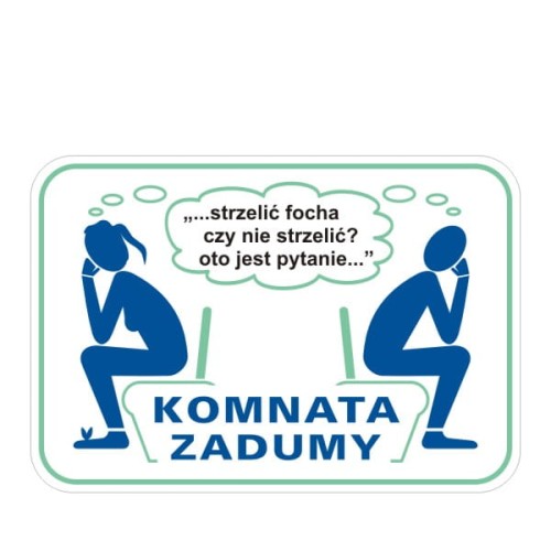 Przejdź do produktu Naklejka na drzwi Toalety - wzór B