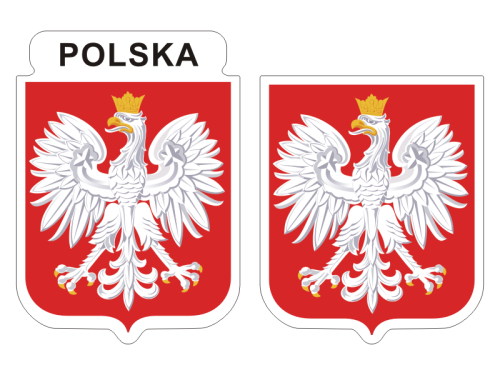 Przejdź do produktu Naklejki Godło Polska 6 i 7 cm