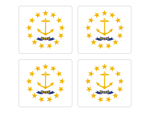 Przejdź do produktu Naklejki Flagi - Rhode Island 4 szt. 4,4 cm