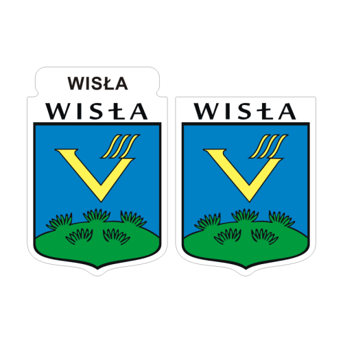 Przejdź do produktu Naklejki Herb - Wisła 6 i 7 cm
