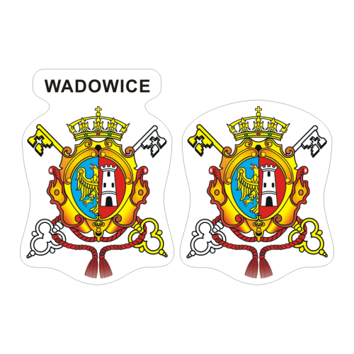 Przejdź do produktu Naklejki Herb - Wadowice 6 i 7 cm