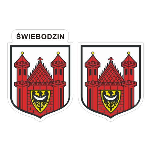 Przejdź do produktu Naklejki Herb - Świebodzin 6 i 7 cm