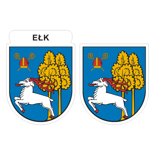 Przejdź do produktu Naklejki Herb - Ełk 6 i 7 cm