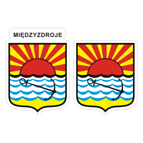 Przejdź do produktu Naklejki Herb - Międzyzdroje 6 i 7 cm