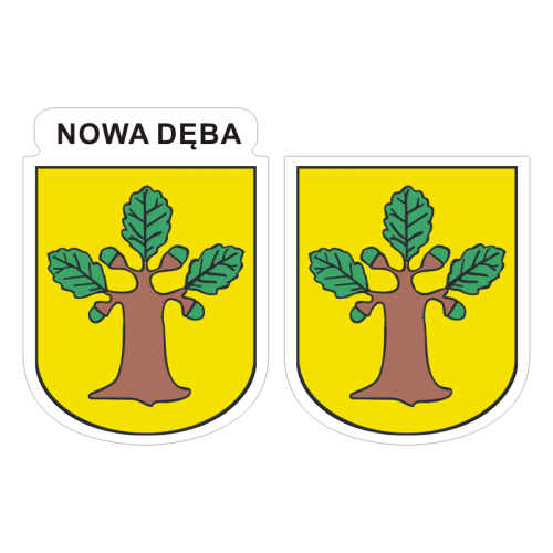 Przejdź do produktu Naklejki Herb - Nowa Dęba 6 i 7 cm