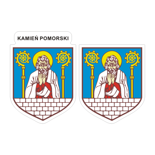 Przejdź do produktu Naklejki Herb - Kamień Pomorski 6 i 7 cm