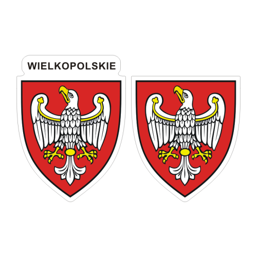 Przejdź do produktu Naklejki Herb - województwo wielkopolskie 6 i 7 cm