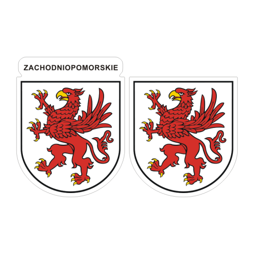 Przejdź do produktu Naklejki Herb - województwo zachodniopomorskie 6 i 7 cm
