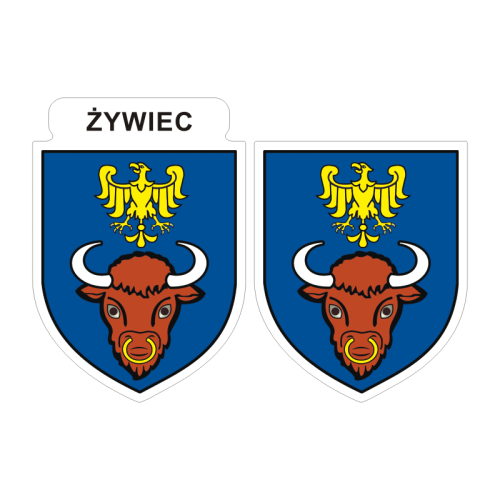 Przejdź do produktu Naklejki Herb - Żywiec 6 i 7 cm