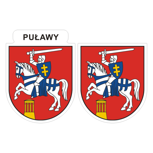 Przejdź do produktu Naklejki Herb - Puławy 6 i 7 cm
