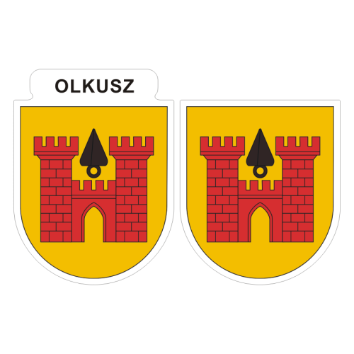 Przejdź do produktu Naklejki Herb - Olkusz 6 i 7 cm