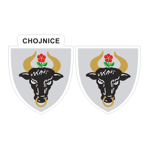 Przejdź do produktu Naklejki Herb - Chojnice 6 i 7 cm
