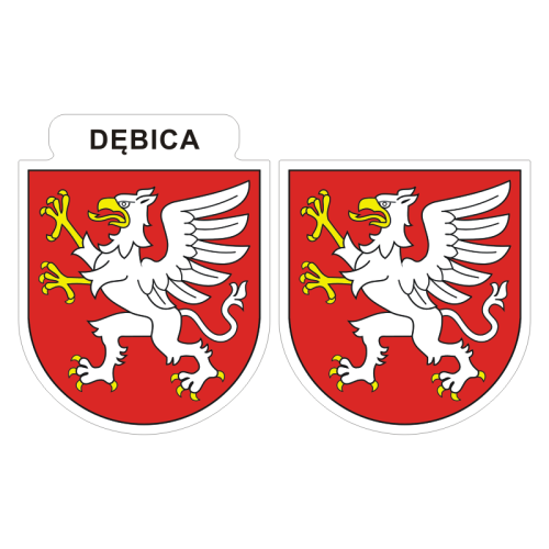 Przejdź do produktu Naklejki Herb - Dębica 6 i 7 cm