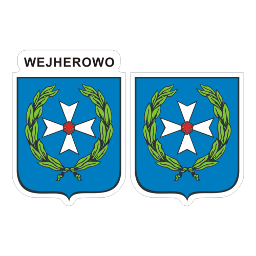 Przejdź do produktu Naklejki Herb - Wejherowo 6 i 7 cm