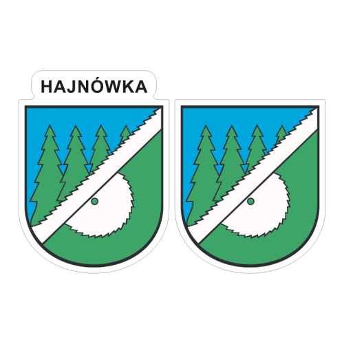 Przejdź do produktu Naklejki Herb - Hajnówka 6 i 7 cm