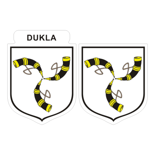 Przejdź do produktu Naklejki Herb - Dukla 6 i 7 cm