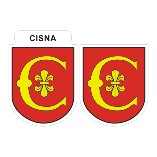 Przejdź do produktu Naklejki Herb - Gmina Cisna 6 i 7 cm