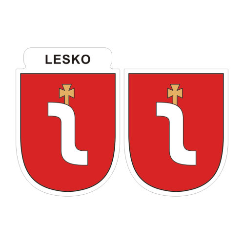 Przejdź do produktu Naklejki Herb - Lesko 6 i 7 cm