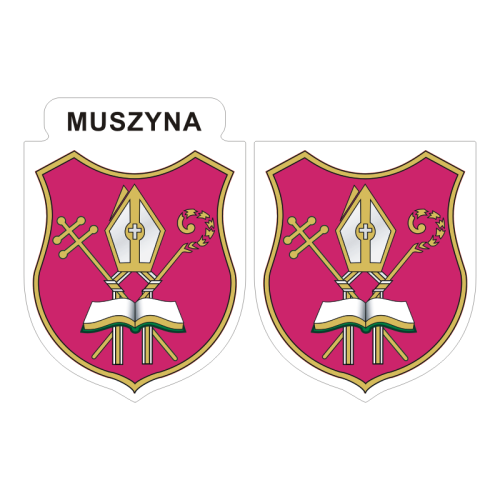 Przejdź do produktu Naklejki Herb - Muszyna 6 i 7 cm