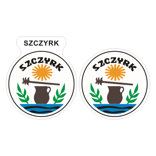 Przejdź do produktu Naklejki Herb - Szczyrk 6 i 7 cm