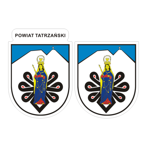 Przejdź do produktu Naklejki Herb - Powiat Tatrzański 6 i 7 cm