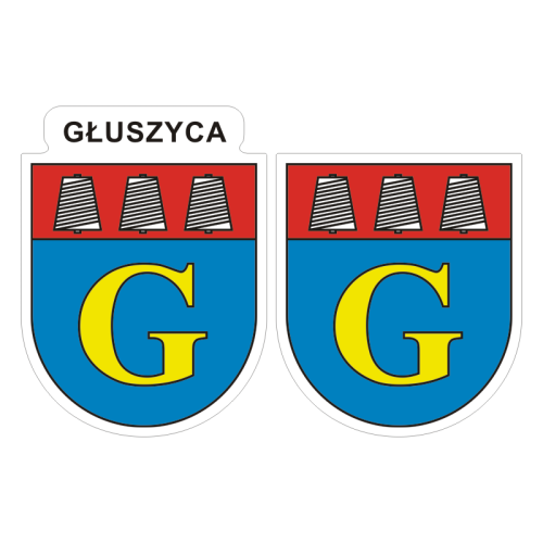 Przejdź do produktu Naklejki Herb - Głuszyca 6 i 7 cm