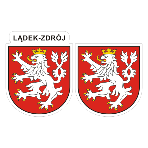 Przejdź do produktu Naklejki Herb - Lądek Zdrój 6 i 7 cm