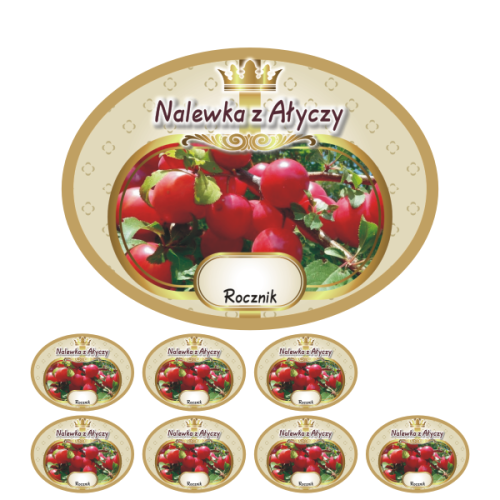 Przejdź do produktu Etykiety na Nalewki nr 726 z Ałyczy 8 szt.
