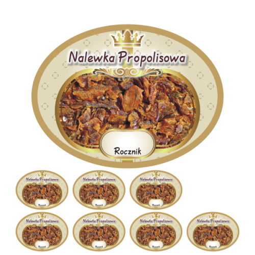 Przejdź do produktu Etykiety na Nalewki nr 730 Propolisowa 8 szt.