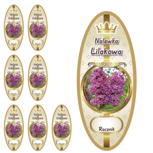 Przejdź do produktu Etykiety na Nalewki nr 927 Lilakowa 8 szt.