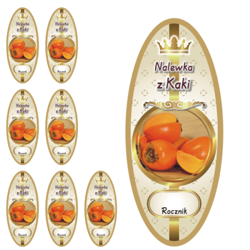 Przejdź do produktu Etykiety na Nalewki nr 929 z Kaki 8 szt.