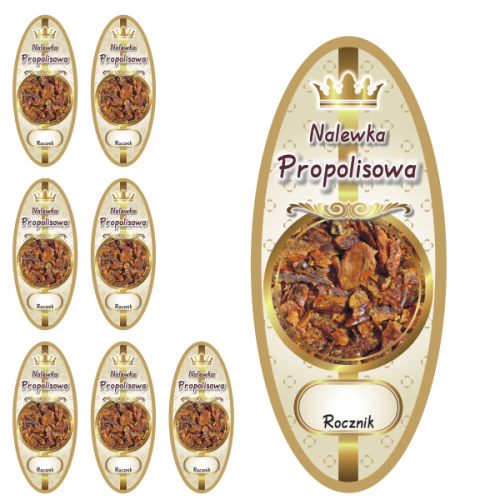 Przejdź do produktu Etykiety na Nalewki nr 930 Propolisowa 8 szt.