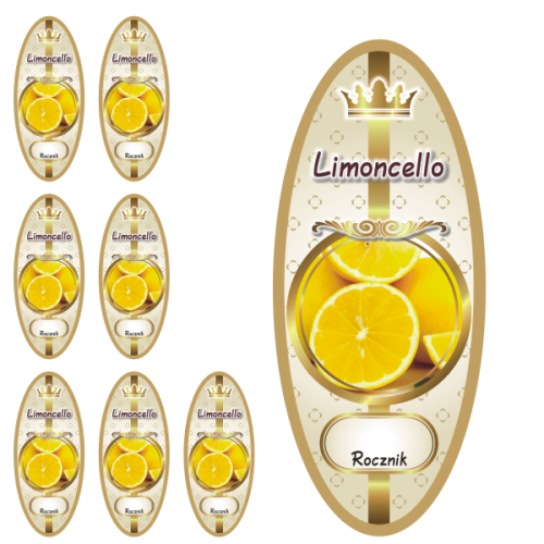 Przejdź do produktu Etykiety na Nalewki nr 933 Limoncello 8 szt.