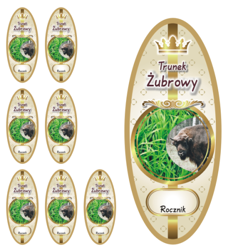 Przejdź do produktu Etykiety na Trunek Żubrowy nr 934 - Żubrówka 8 szt.