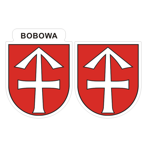 Przejdź do produktu Naklejki Herb - Bobowa 6 i 7 cm