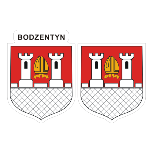 Przejdź do produktu Naklejki Herb - Bodzentyn 6 i 7 cm