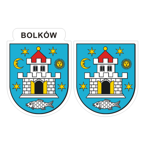 Przejdź do produktu Naklejki Herb - Bolków 6 i 7 cm