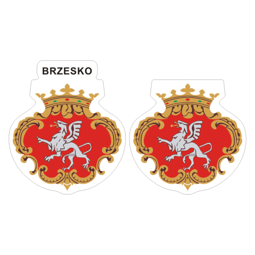 Przejdź do produktu Naklejki Herb - Brzesko 6 i 7 cm