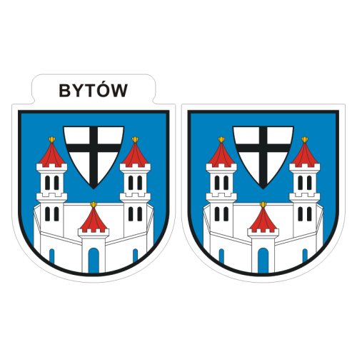 Przejdź do produktu Naklejki Herb - Bytów 6 i 7 cm