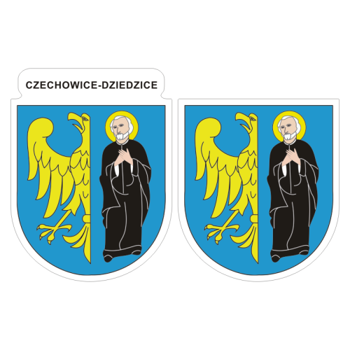 Przejdź do produktu Naklejki Herb - Czechowice-Dziedzice 6 i 7 cm
